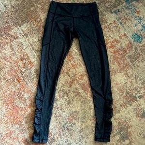 Full length lululemon leggings with ruching